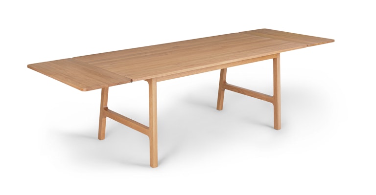 Kirun Oak Dining Table, Extendable - Primary View 1 of 13 (Open Fullscreen View).