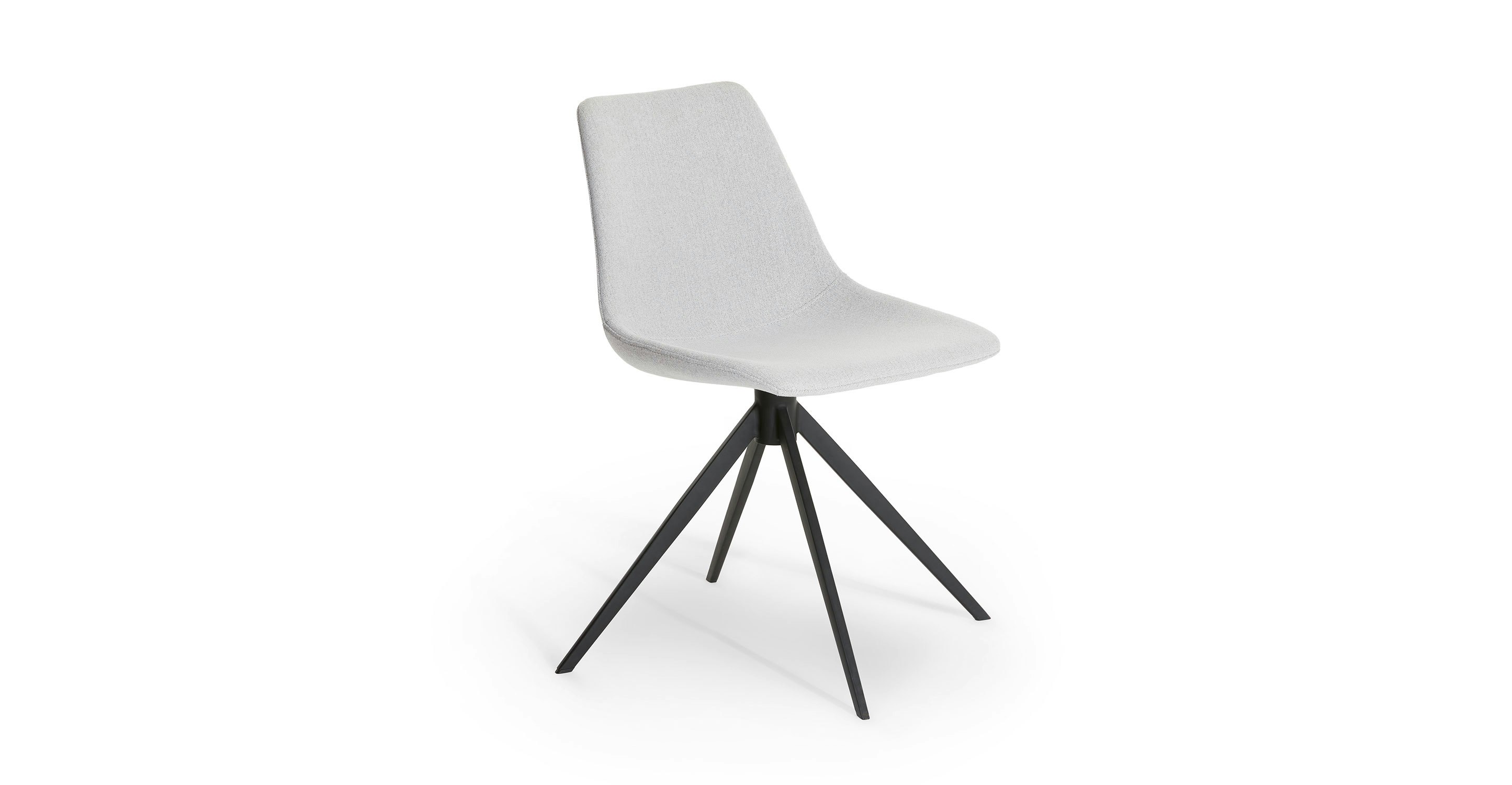 Drizzle Gray Wilsta Fabric Swivel Dining Chair | Article