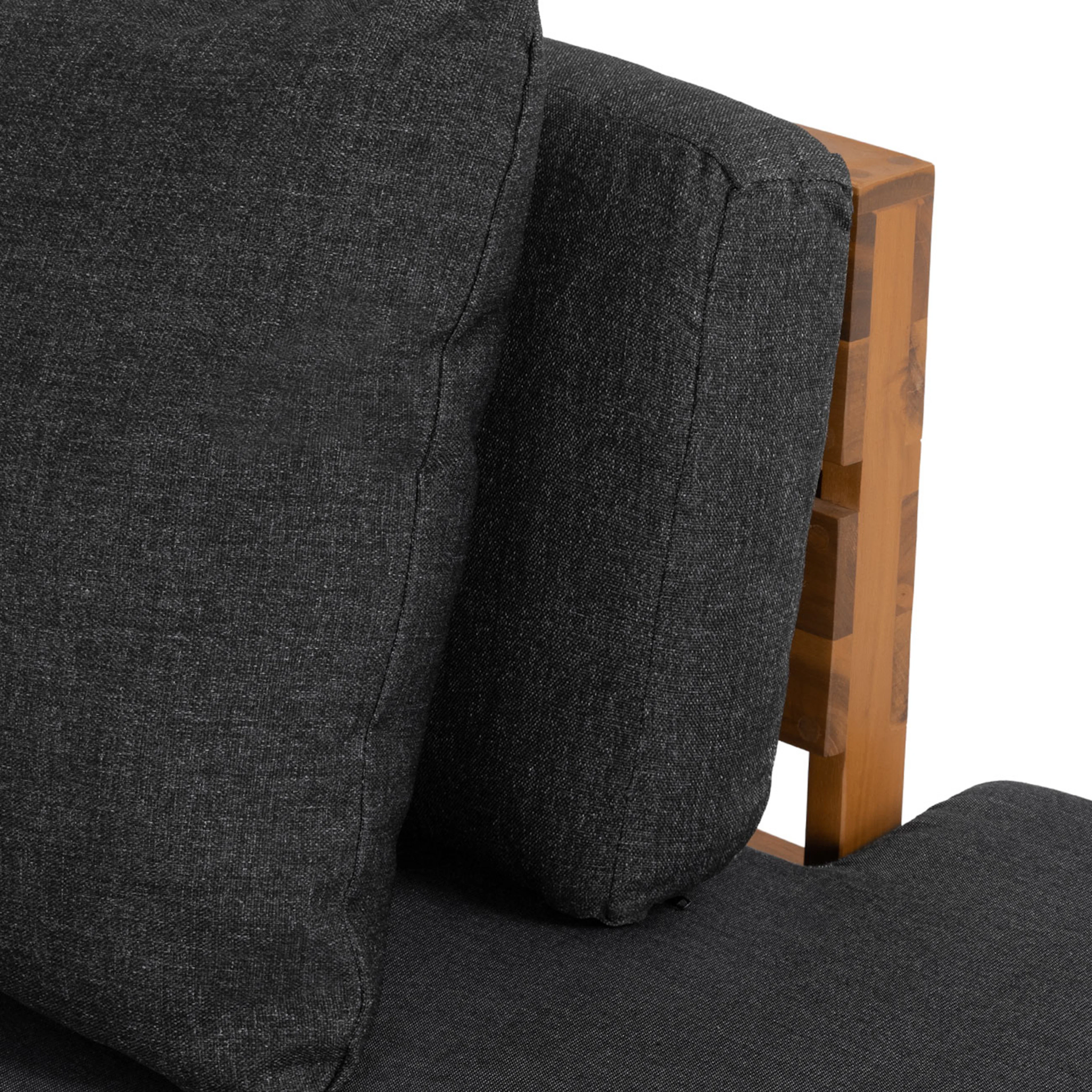 Lubek 100.5" Outdoor Low Corner Sectional Set - Slate Gray