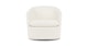 Turoy Ivory Bouclé Swivel Chair - Gallery View 1 of 10.