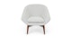 Resa Hartford Gray Lounge Chair - Gallery View 1 of 10.
