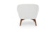 Resa Hartford Gray Lounge Chair - Gallery View 5 of 10.