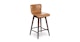 Sede Toscana Tan Walnut Swivel Counter Stool - Gallery View 1 of 11.