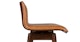 Sede Toscana Tan Walnut Swivel Counter Stool - Gallery View 5 of 11.
