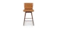 Sede Toscana Tan Walnut Swivel Counter Stool - Gallery View 3 of 11.