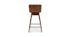 Sede Toscana Tan Walnut Swivel Counter Stool - Gallery View 6 of 12.