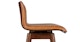 Sede Toscana Tan Walnut Swivel Counter Stool - Gallery View 6 of 11.