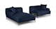 Abisko Aurora Blue Left Sectional - Gallery View 4 of 11.