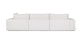 Beta Quartz White Right Modular Sectional - Gallery View 5 of 9.