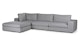 Beta Summit Gray Left Modular Sectional - Gallery View 3 of 10.