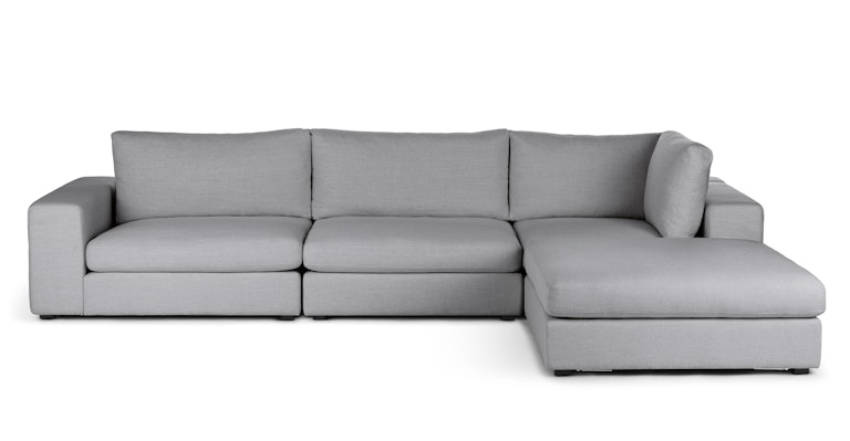 Beta Summit Gray Right Modular Sectional - Primary View 1 of 10 (Open Fullscreen View).