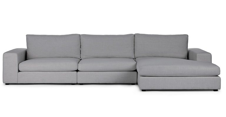 Beta Summit Gray Right Chaise Sectional - Primary View 1 of 13 (Open Fullscreen View).