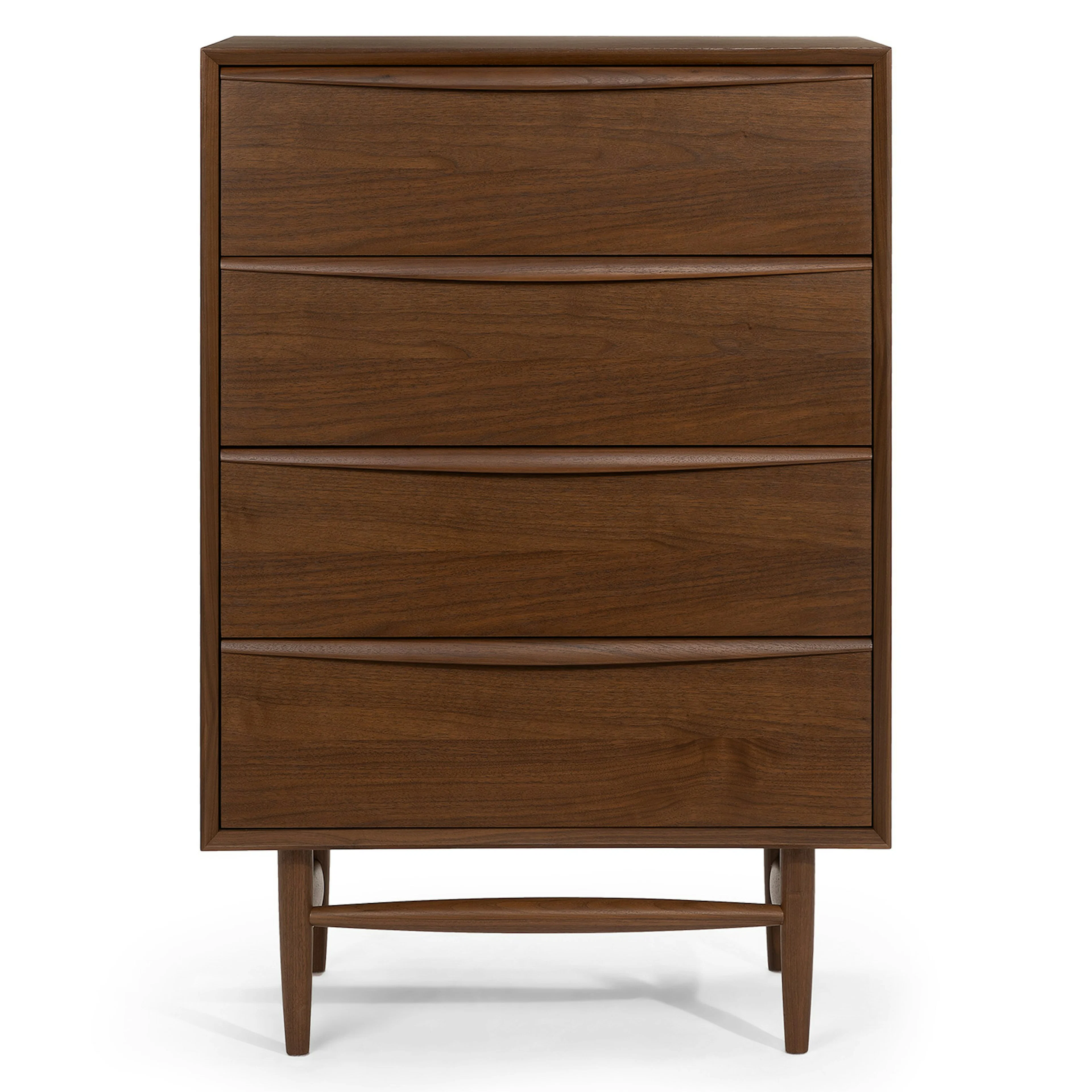 Lenia 4-Drawer Chest - Walnut