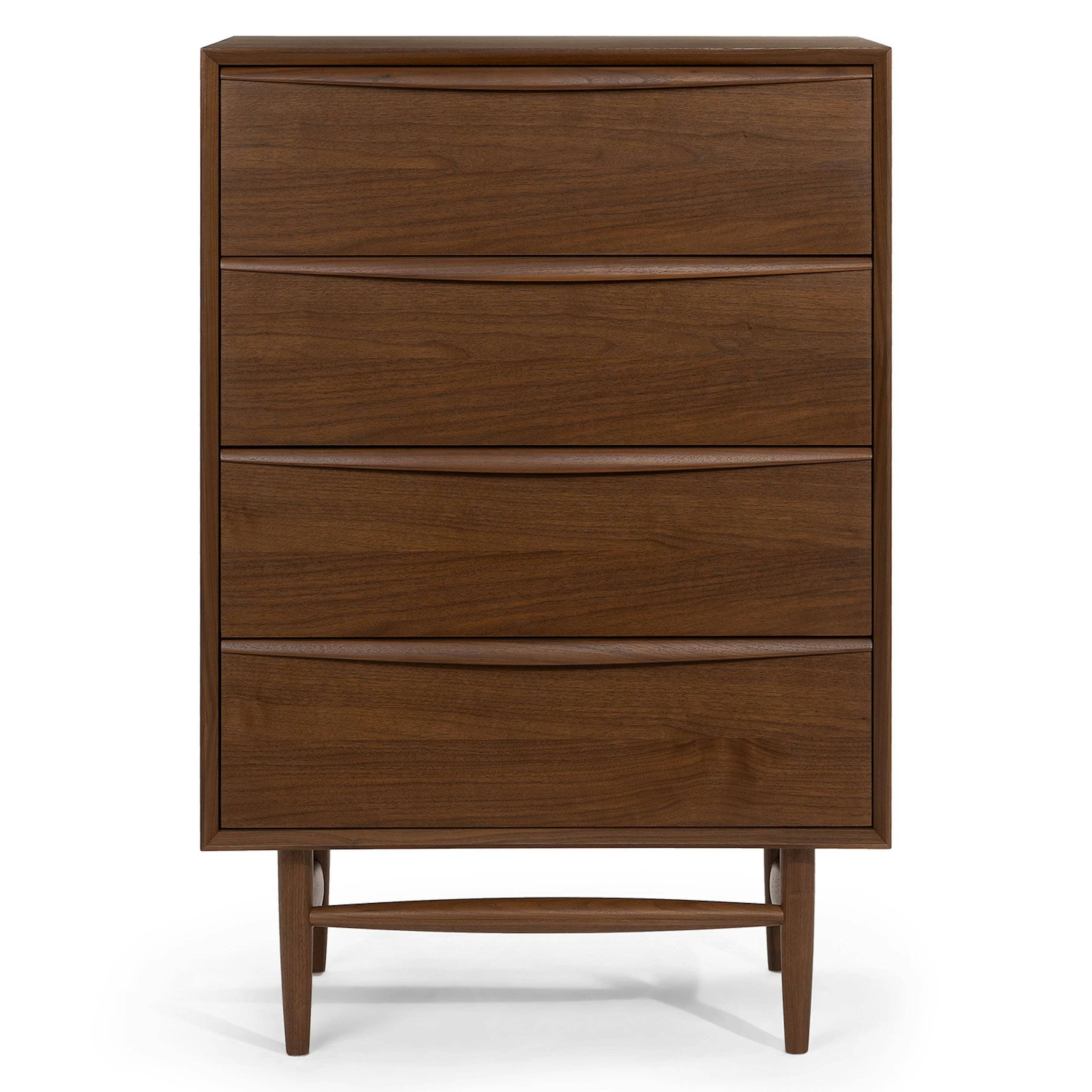 Lenia 4-Drawer Chest - Walnut