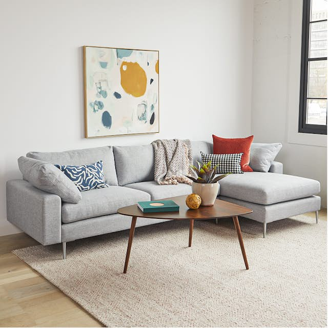 Winter Gray Reversible Fabric Sectional | Nova | Article