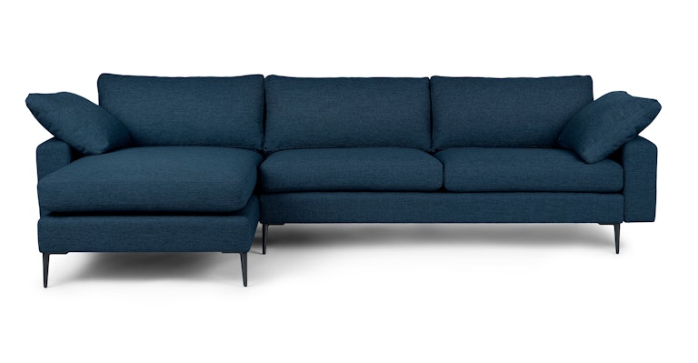 Nova Twilight Blue Reversible Sectional - Primary View 1 of 11 (Open Fullscreen View).
