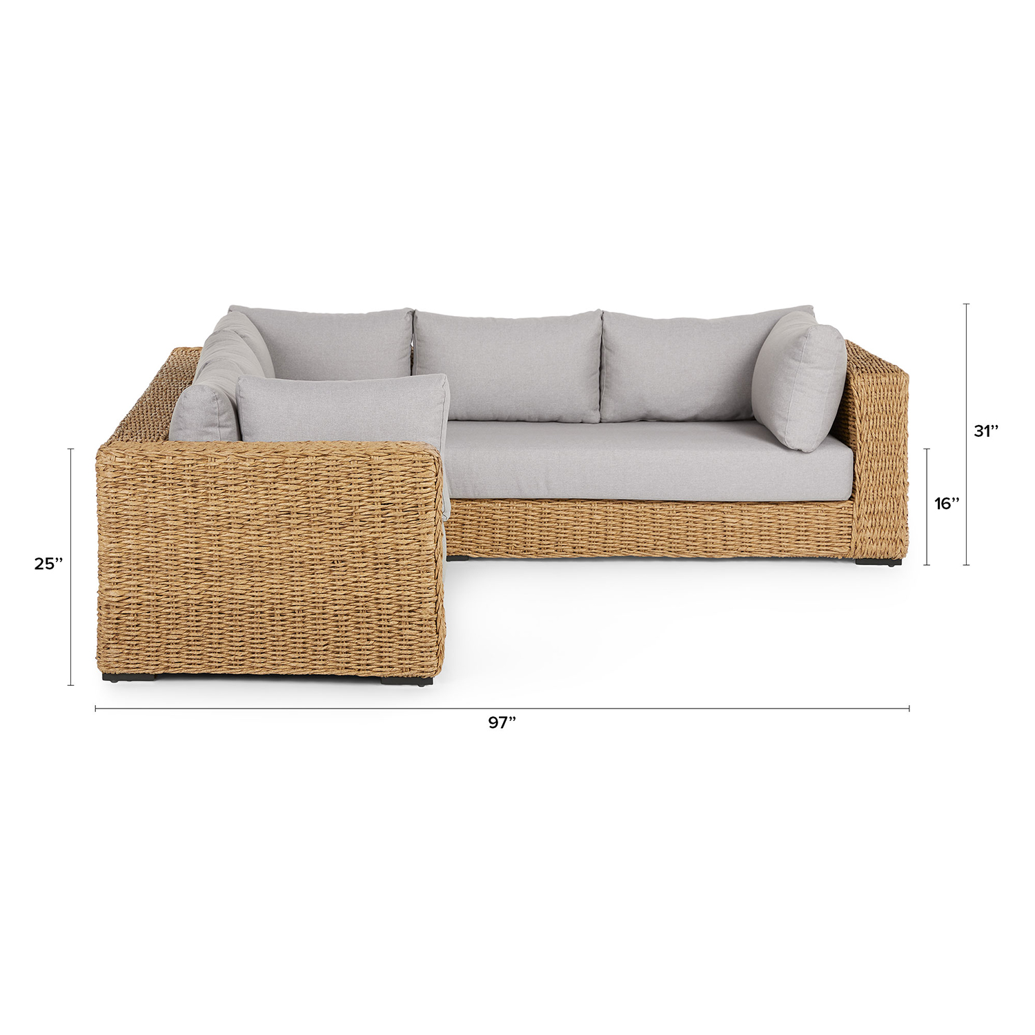 Capra 97" Outdoor Sectional - Thumbnail 2