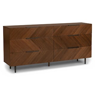 Nera 6-Drawer Double Dresser - Walnut