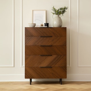 Nera 5-Drawer Chest - Walnut
