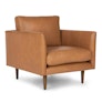 Burrard 32" Leather Lounge Chair - Bella Caramel