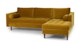 Sven Yarrow Gold Right Sectional Sofa - Gallery View 3 of 14.