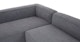 Cigar Melrose Blue Reversible Sectional - Gallery View 7 of 11.