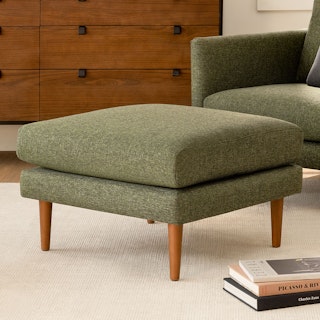 Burrard Forest Green Ottoman