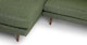 Burrard Forest Green Left Sectional - Gallery View 8 of 12.