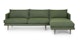 Burrard Forest Green Right Sectional - Gallery View 1 of 12.