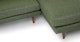 Burrard Forest Green Right Sectional - Gallery View 8 of 12.