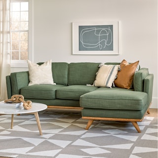 Timber Olio Green Right Sectional
