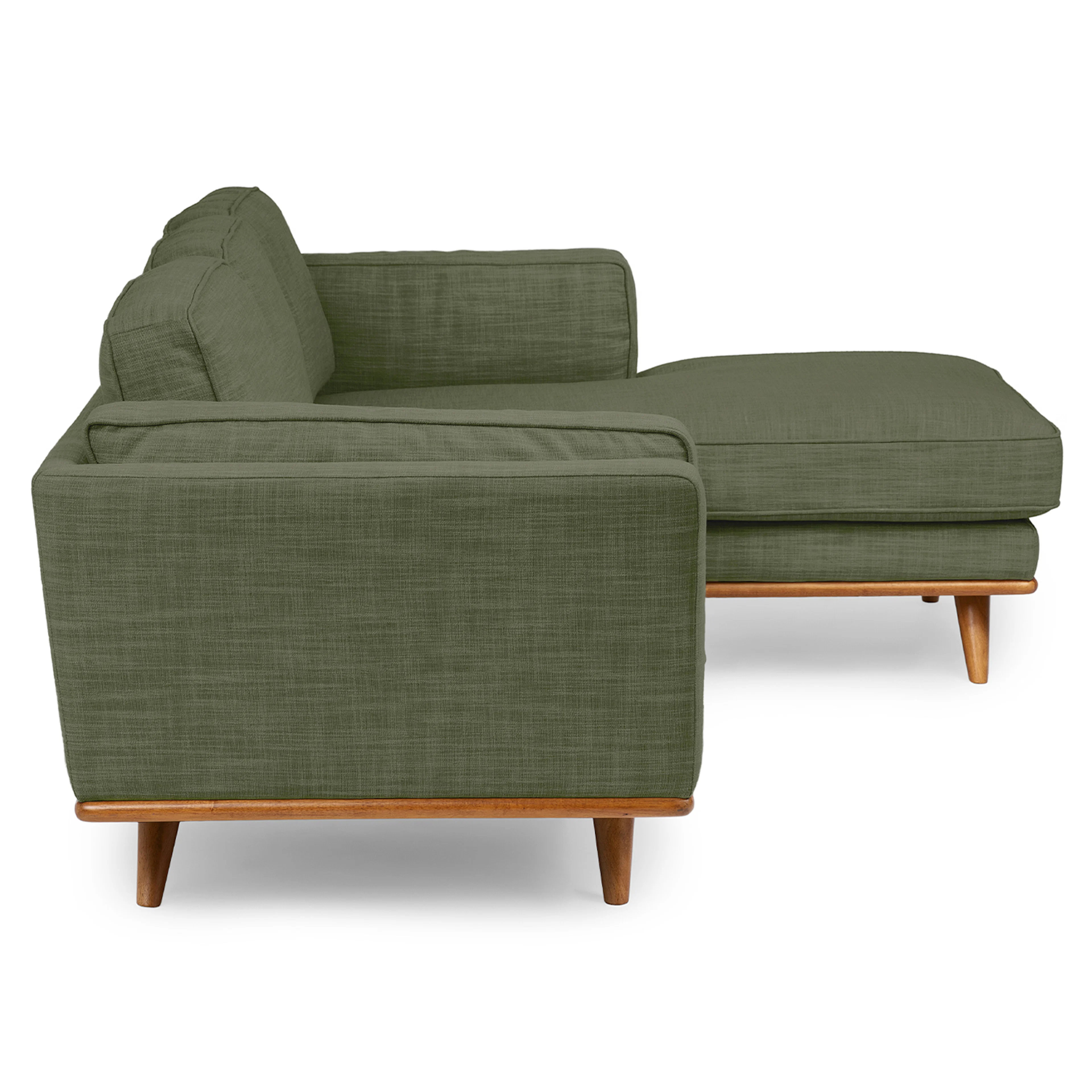 Timber 93" Right Sectional - Olio Green