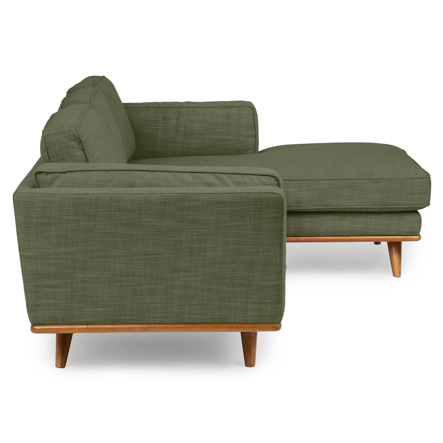 Timber 93" Right Sectional - Olio Green