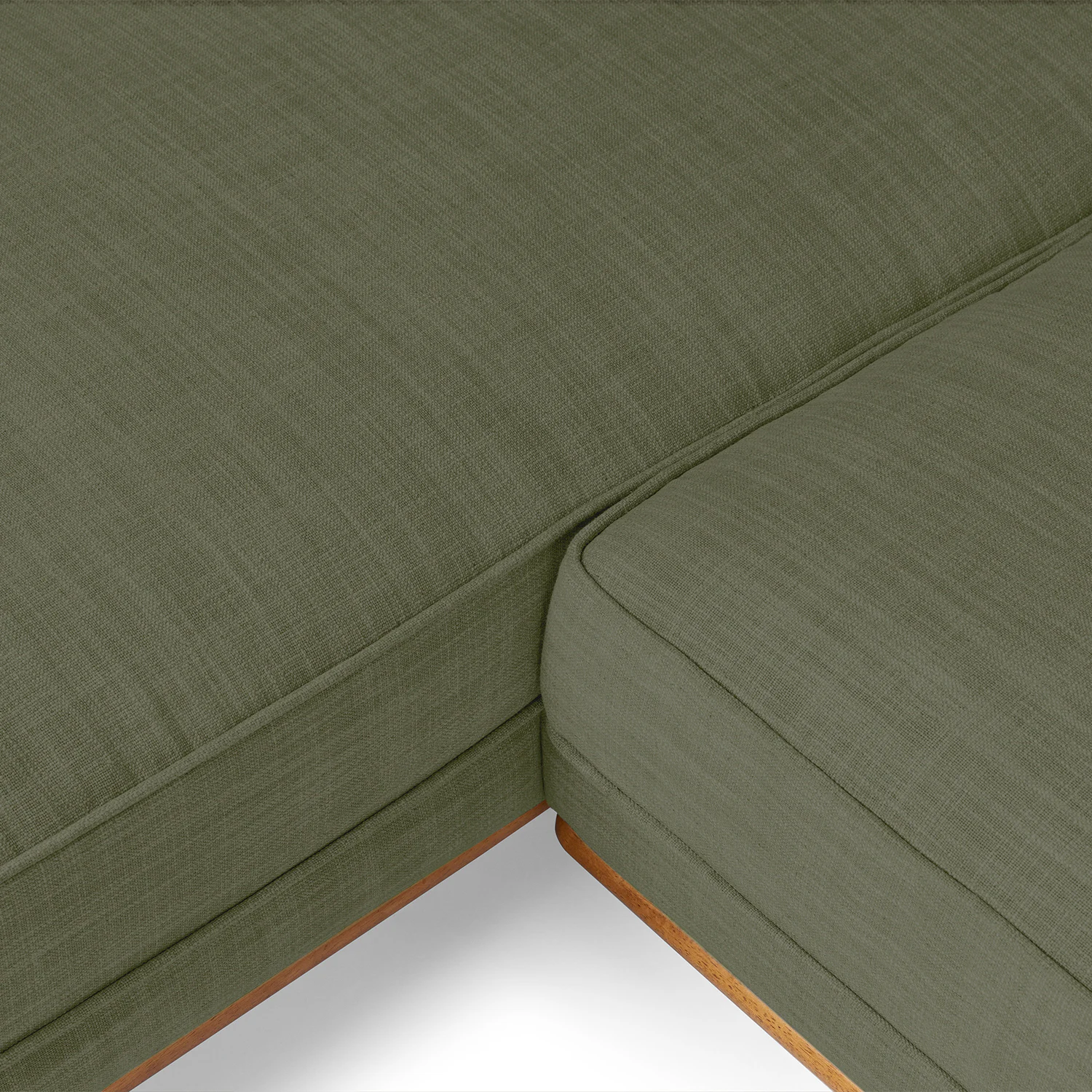 Timber 93" Left Sectional Sofa - Olio Green | Durable Comfort
