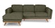 Timber Olio Green Left Sectional - Gallery View 1 of 12.