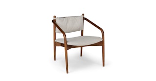 Lento Chalk Gray Lounge Chair