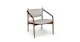 Lento Chalk Gray Lounge Chair - Gallery View 1 of 11.