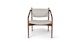 Lento Chalk Gray Lounge Chair - Gallery View 3 of 11.