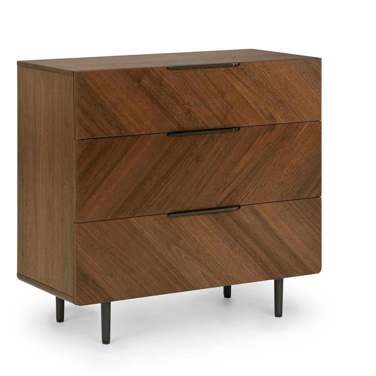 bed in a dresser Imerland Contemporary White Wash Finish Bedroom Set With King Sleigh Bed, Dresser, Mirror, Two Nightstands, Chest Box Spring Required King Walnut