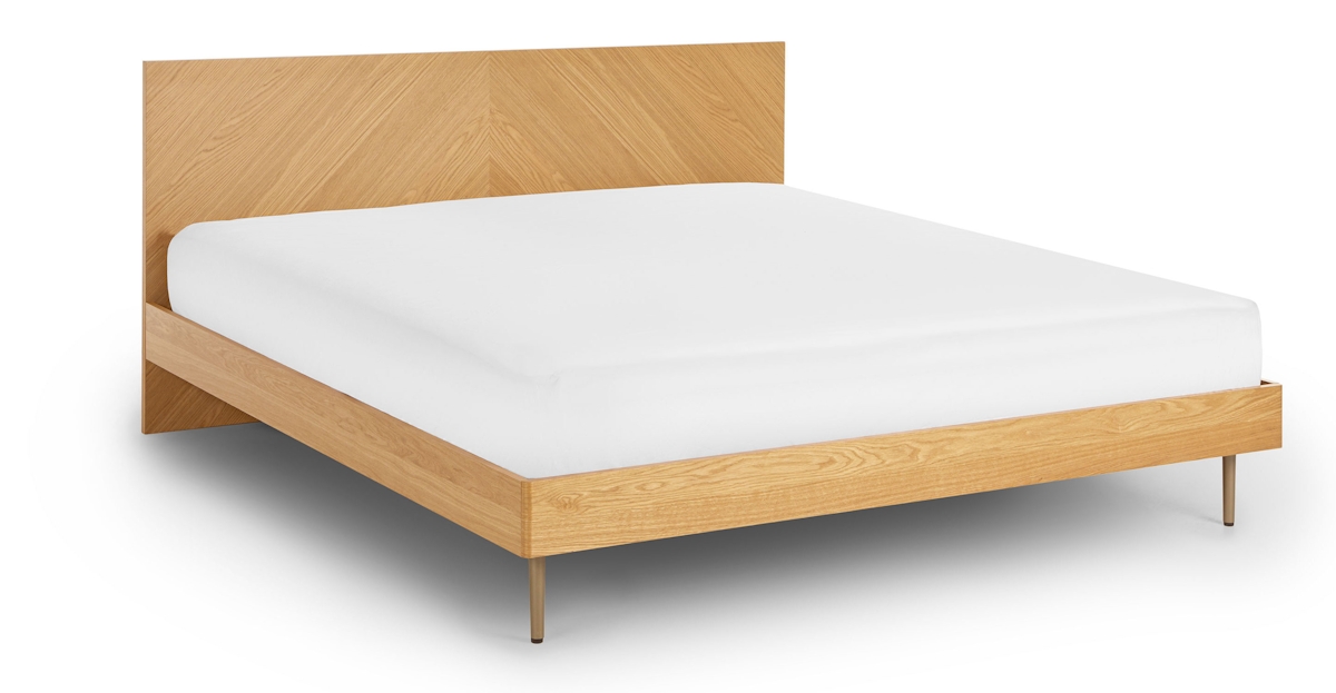 Candra Oak King Bed