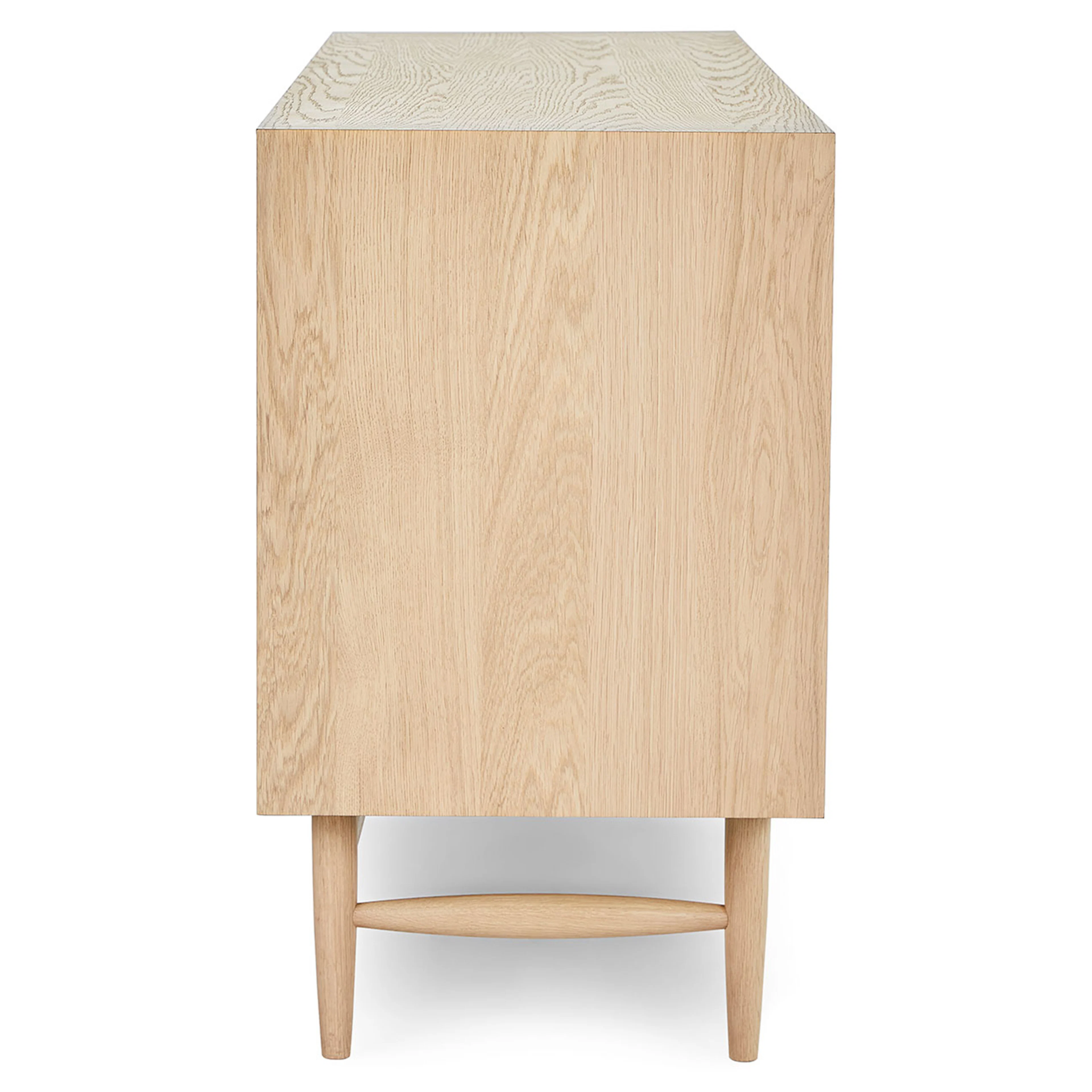 White Oak Wood Double Dresser w/ 6 Drawers | Lenia | Article