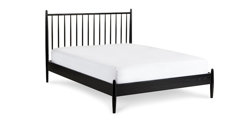 Lenia Black Ash Queen Bed - Primary View 1 of 13 (Open Fullscreen View).