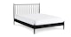 Lenia Black Ash Queen Bed - Gallery View 1 of 13.