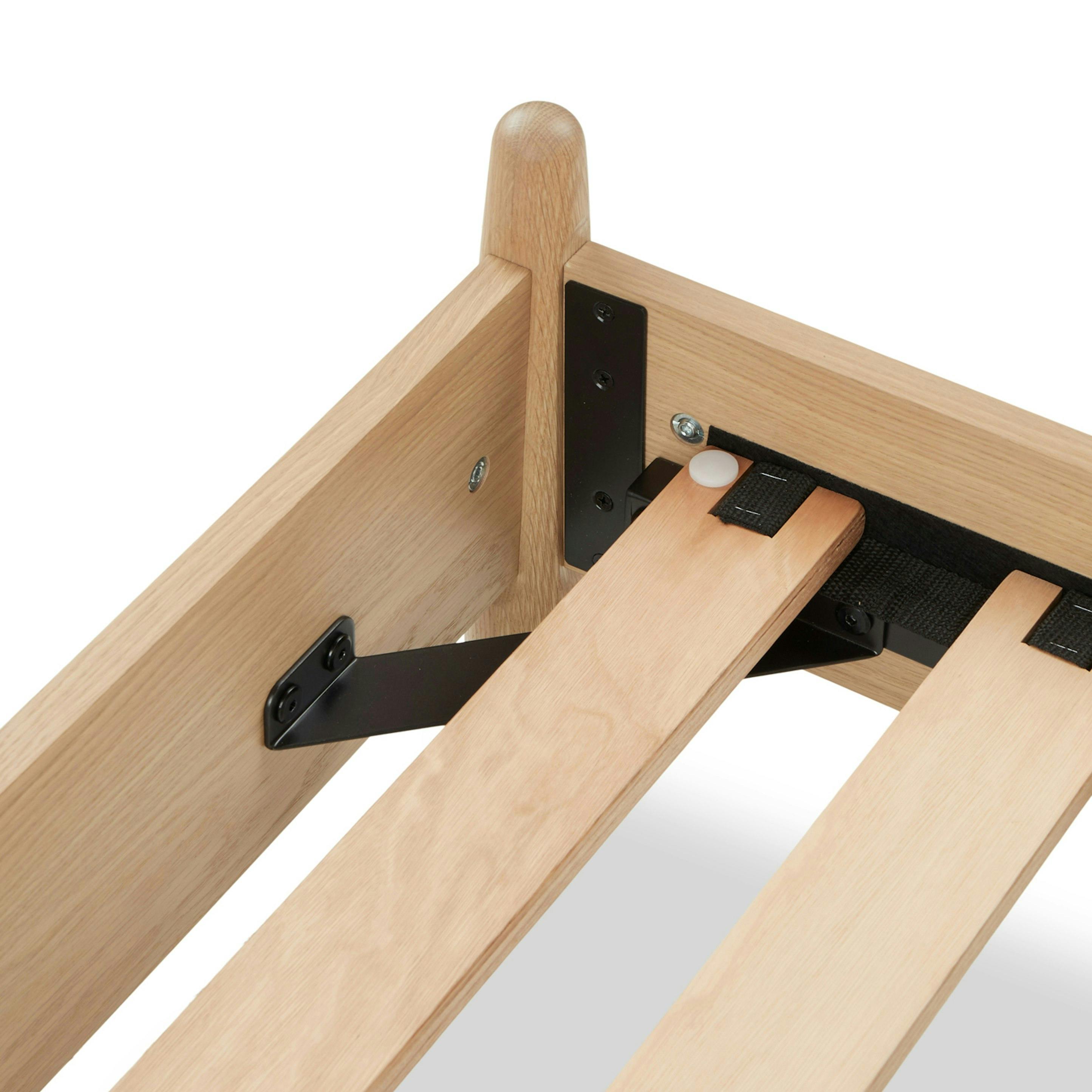 White Oak Queen-sized Wood Spindle Bed | Lenia | Article