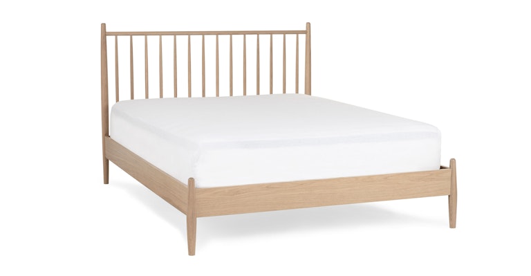Lenia White Oak Queen Bed - Primary View 1 of 13 (Open Fullscreen View).