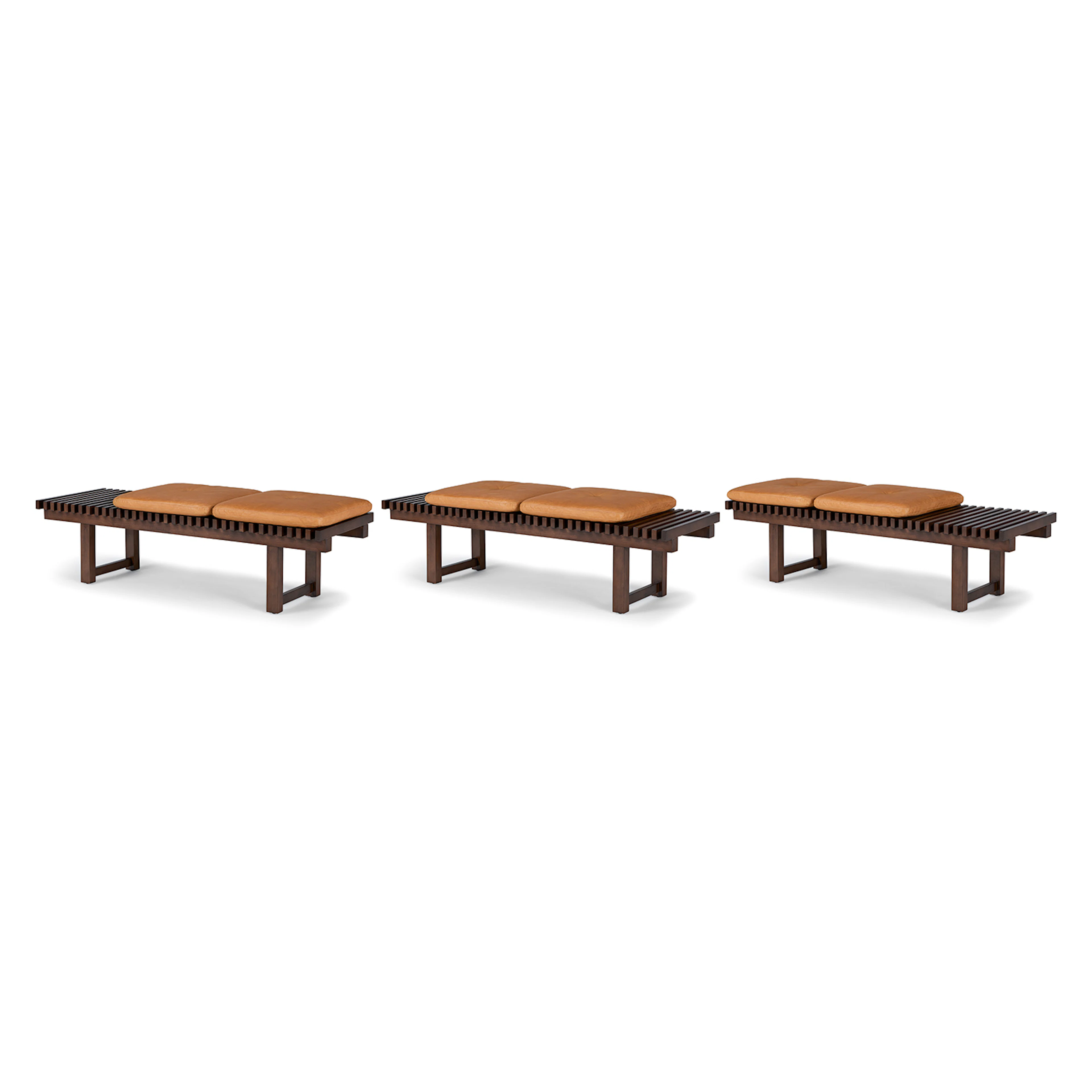 Ripa 59" Leather Bench - Charme Tan | Stylish Seating