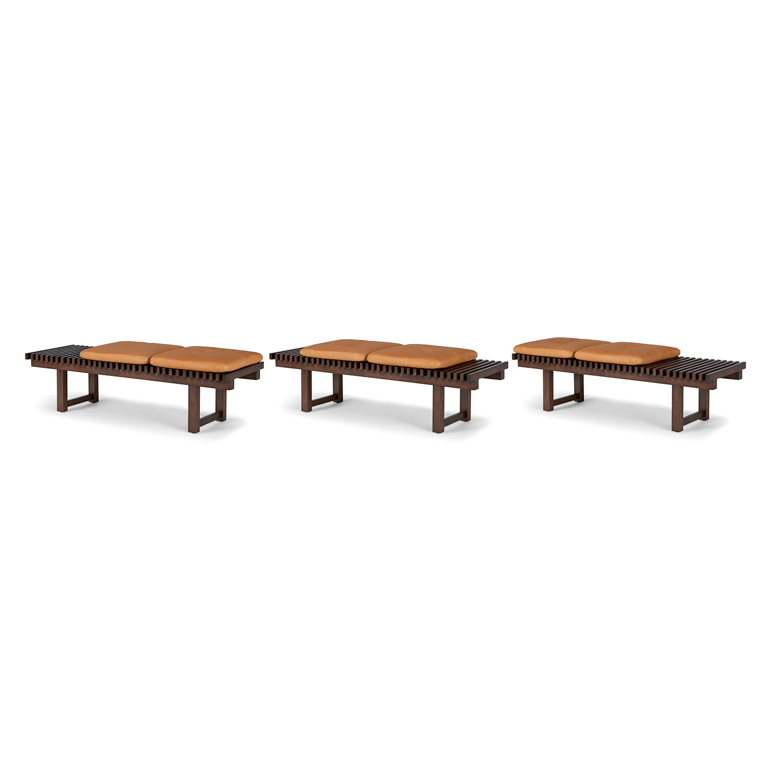 Ripa 59" Leather Bench - Charme Tan | Stylish Seating