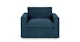 Alzey Dash Blue Slipcover Lounge Chair - Gallery View 1 of 11.