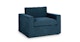 Alzey Dash Blue Slipcover Lounge Chair - Gallery View 2 of 11.