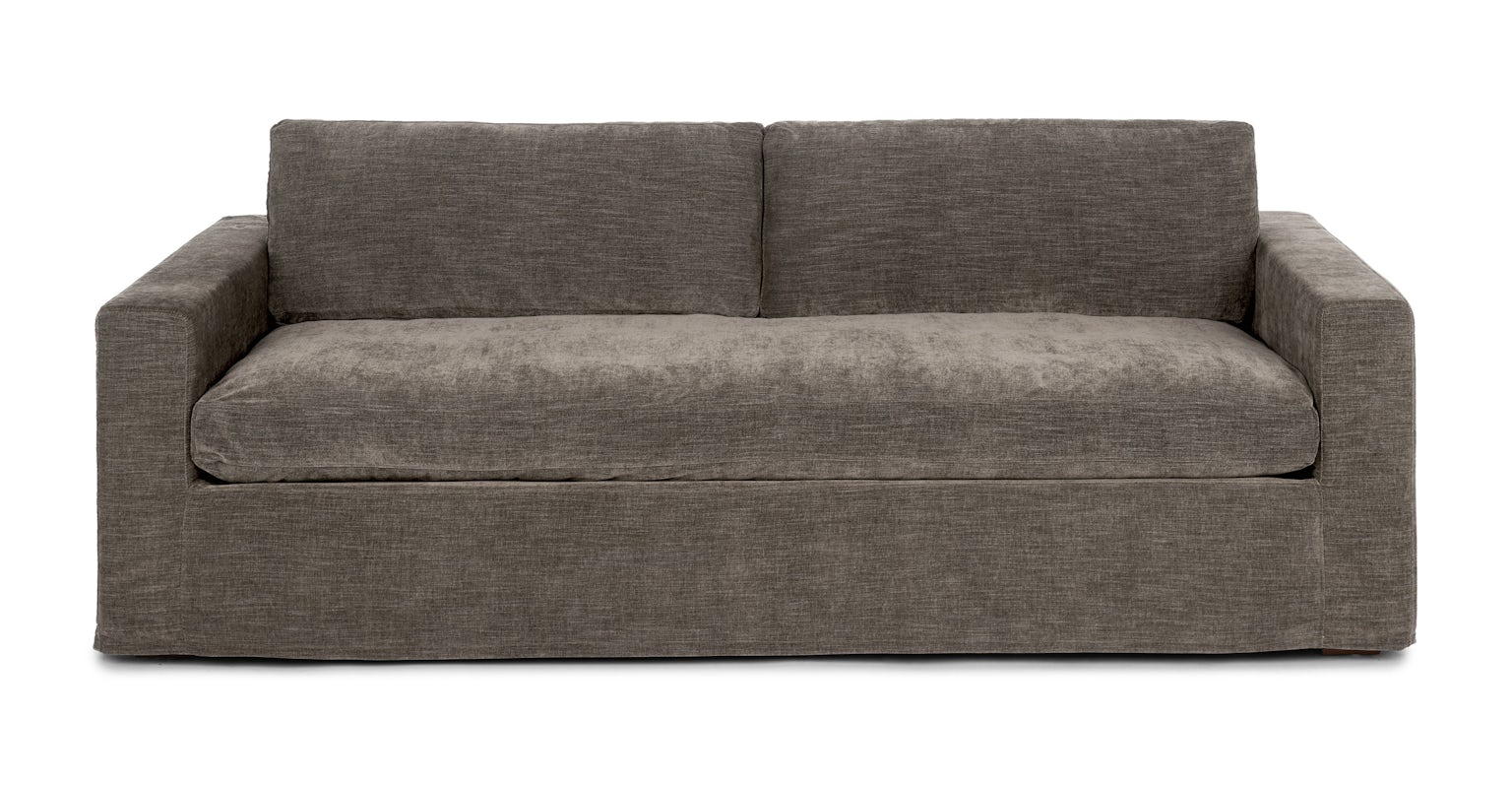 Geo Gray Fabric Slipcover Sofa Alzey Article